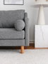 Atelier Del Sofa Nordi Sofá de 3 Plazas de Madera - Gris
